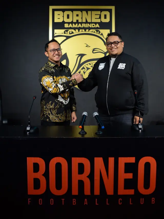 Borneo FC perkenalkan Chandra Kurniawan sebagai stakeholder baru.