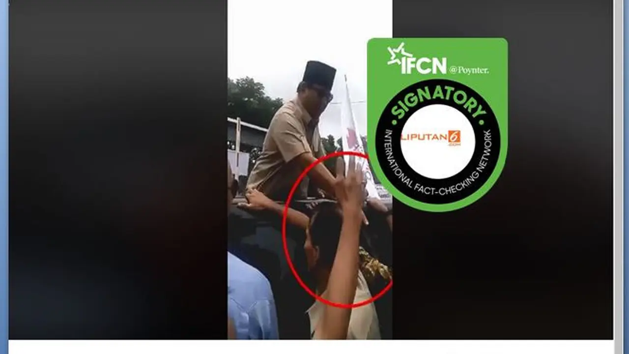 [Cek Fakta] Benarkan Prabowo Subianto Berlaku Kasar pada Warga?