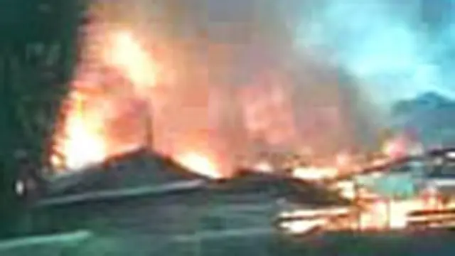 Rumah Dinas di Banjarbaru Terbakar