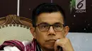 Sekertaris Jenderal Partai Demokrat Hinca Panjaitan saat menjadi pembicara dalam diskusi Dialektika Demokrasi di Gedung Nusantara III, Kommpleks Parlemen, Senayan, Jakarta, Kamis (12/7). (Liputan6.com/Johan Tallo)