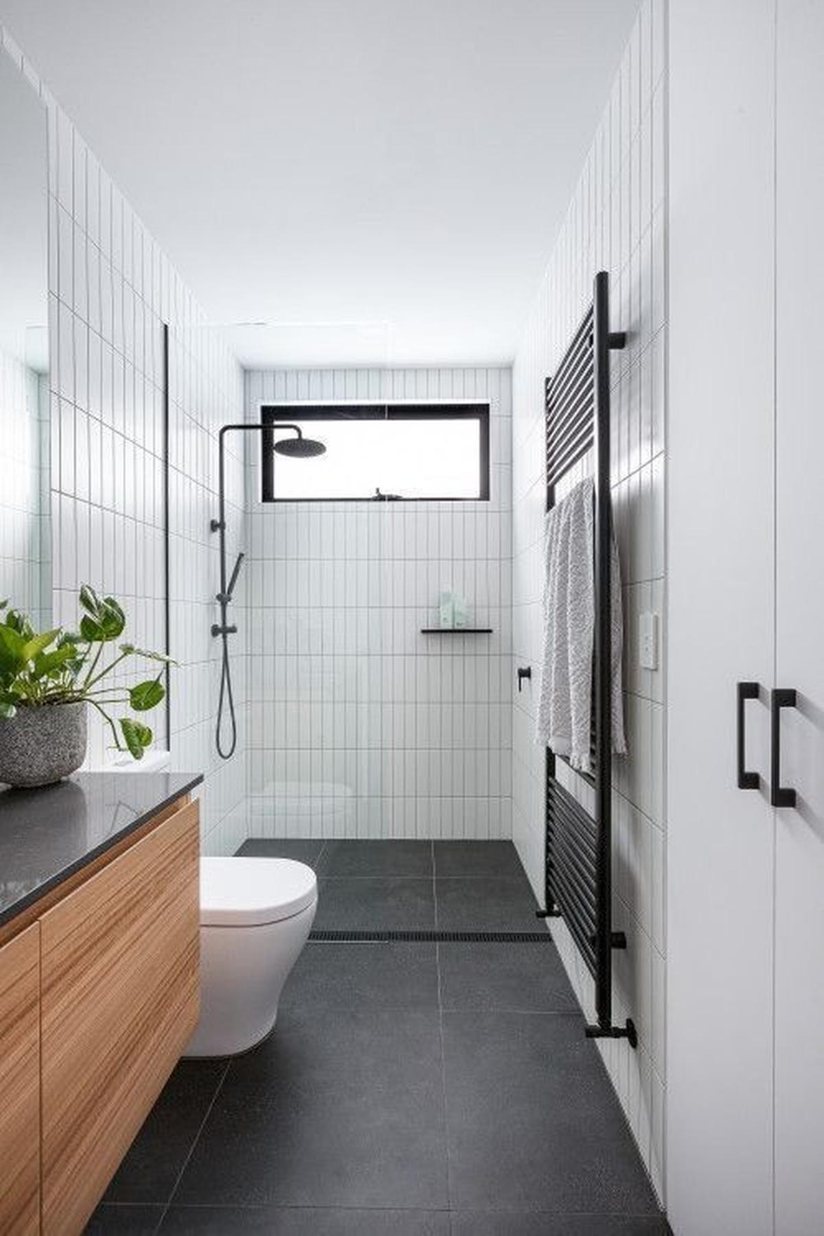 Desain Kamar Mandi Hitam Putih