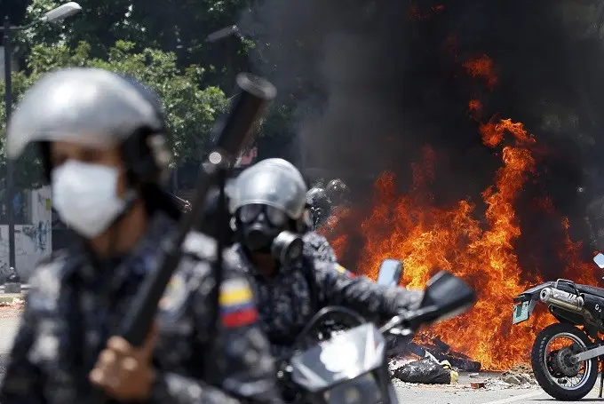 Krisis politik di Venezuela (AP Photo/Ariana Cubillos)