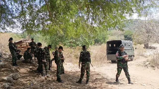 Polisi dan Forkompinda Datang Lokasi Insiden Penembakan Warga NTT