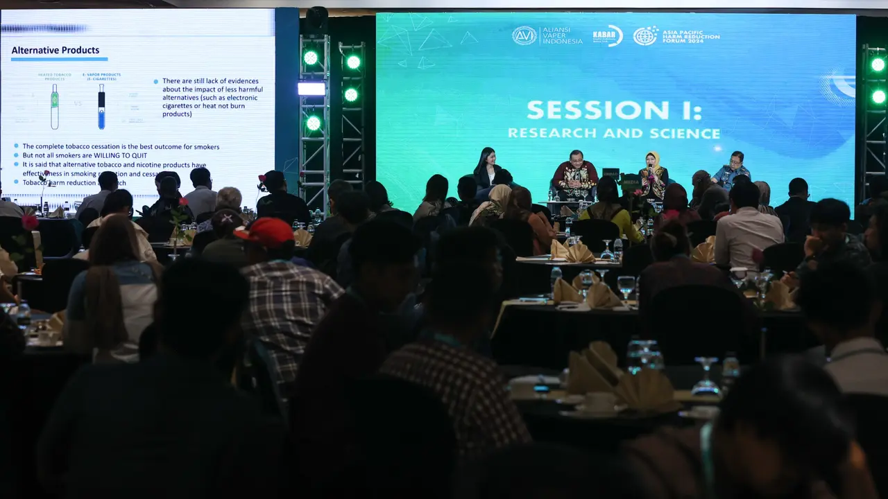 Diskusi yang digelar pada Asia Pacific Harm Reduction Forum (APHRF) 2024 di Jakarta Convention Center, Rabu (3/7/2024).