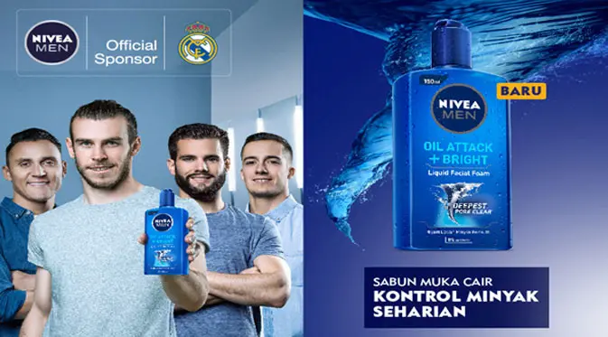 NIVEA MEN senantiasa melindungi dan merawat wajah para pemain Real Madrid.