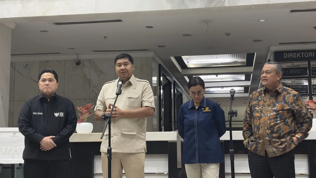 Maruarar Sirait, Erick Thohir, Sri Mulyani dan Perry Wajiyo.