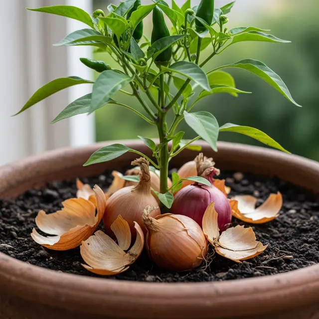 Kulit Bawang Merah untuk Tanaman Cabai (Gemini AI)