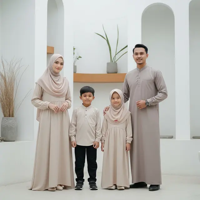 9 Model Gamis Couple Keluarga tapi Tetap Stylish dan Tidak Norak