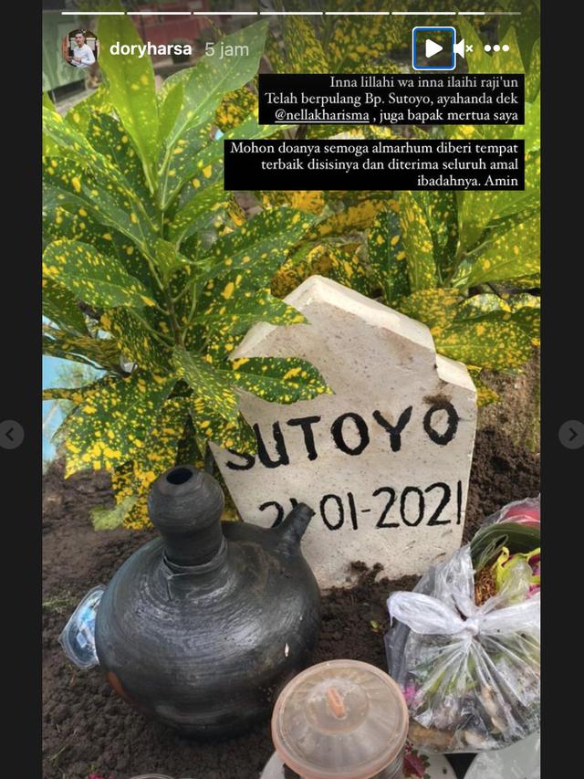 Unggahan Dory Harsa. (Foto: Instagram @doryharsa)