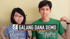 Personel Banda Neira, Ananda Badudu mendukung aksi mahasiswa di depan gedung DPR. Dukungannya melalui penggalangan dana yang dilakukan via kitabisa.com.