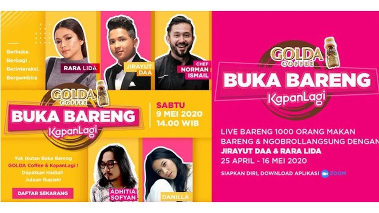 KapanLagi Buka Bareng 9 Mei Dimeriahkan Danila, Adithya Sofyan, Jirayut Hingga Rara LIDA