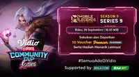 Jadwal dan Live Streaming Vidio Community Cup Ladies Season 5 PUBGM Series 9 di Vidio, Rabu 29 September 2021. (Sumber : dok. vidio.com)