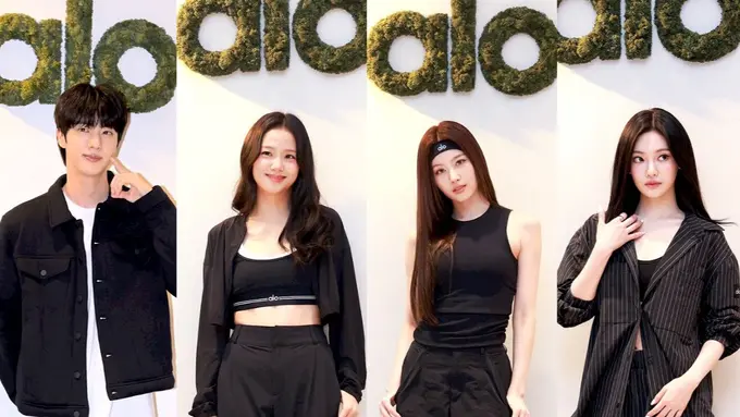 Bertabur Bintang Besar, 6 Gaya Athleisure Jisoo BLACKPINK, Jin BTS, hingga Ningning aespa di Pembukaan Toko Pertama Alo di Asia