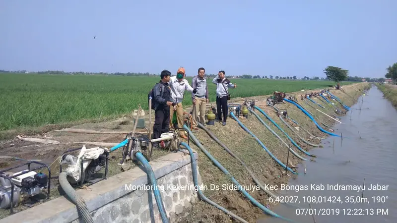 Kementan Turunkan Ratusan Pompa Hadapi Kekeringan Indramayu