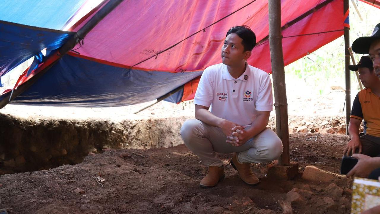 Pemkab Trenggalek tengah melakukan ekskavasi Situs Cagar Budaya Gondang di Desa Gondang, Kecamatan Tugu.