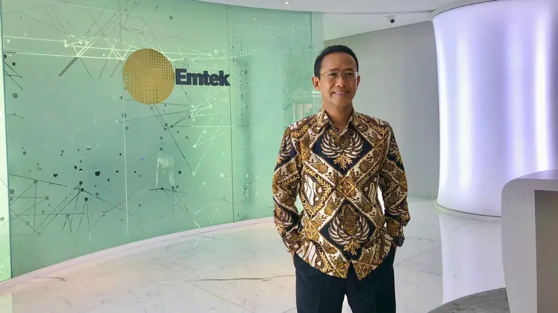 Direktur Utama MRT Jakarta Tuhiyat saat berkunjung di EMTEK SCTV Tower