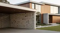 7 Model Carport dengan Dinding Roster Estetik, Bikin Fasad Rumah Makin Elegan