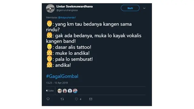 Drama Netizen Soal 'Gagal Gombal'