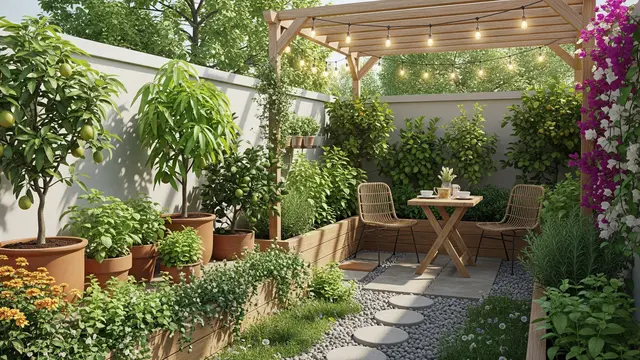 5 Inspirasi Kebun Buah Mini Depan Rumah ala Taman Kafe Rumahan untuk Lahan Sempit