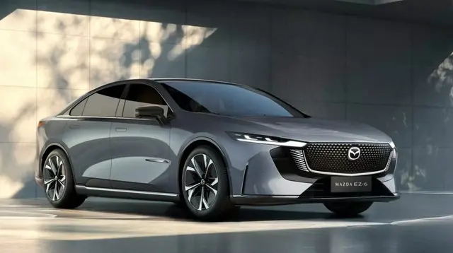 Mazda EZ-6, penerus Mazda6 di China meluncur di Beijing Auto Show 2024 sebagai mobil listrik dan plug-in hybrid. (Carscoops)