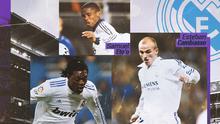 Real Madrid - Emmanuel Adebayor, Samuel Eto'o, Esteban Cambiasso (Bola.com/Adreanus Titus)