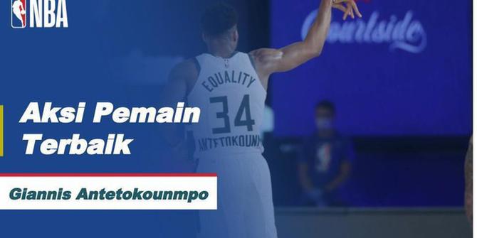 VIDEO: Aksi-Aksi Bintang Milwaukee Bucks, Giannis Antetokounmpo Sebagai Pemain Terbaik NBA Hari Ini