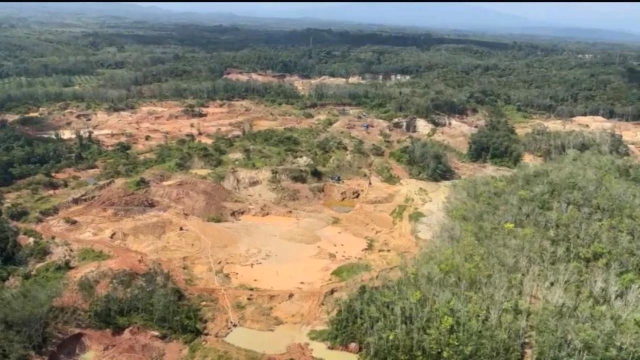 Penampakan Tambang Emas Ilegal 200 Hektare di Lampung Bikin Negara Rugi Rp1,3 Triliun
