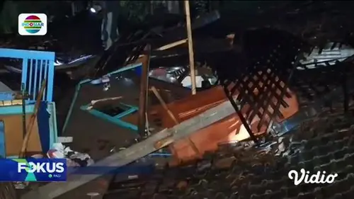 Fokus Pagi : Banjir Putus Akses Jalan Antar Desa di Pandeglang