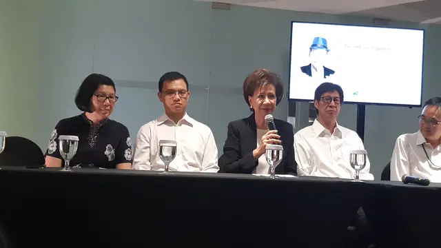 Keluarga Ciputra melakukan konferensi pers di  Ciputra Word I, Kuningan, Jakarta, Kamis (28/11/2019).