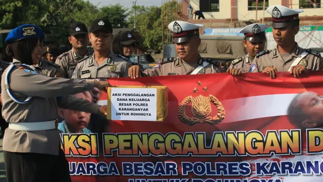 Polisi Karanganyar Gelar Salat Gaib untuk Warga Rohingya