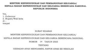 BKKBN Luncurkan Gerakan Ayah Ambil Rapor ke Sekolah
