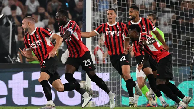 Sempat Tertinggal, AC Milan Berhasil Imbangi Lazio