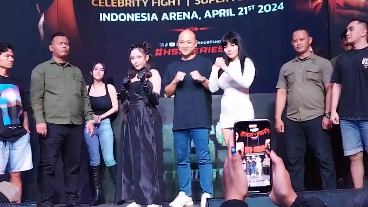 Dinar Candy saat face off dengan Ayu Aulia di ajang HSS Series 5.