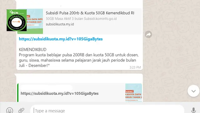 Cek Fakta Liputan6.com menelusuri informasi subsidi pulsa 200 ribu dan Kuota 50 GB periode Juli-Desember dari Kemendikbud