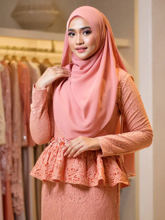 Model Gamis Brokat Ibu-Ibu Terbaru