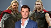 Chris Hemsworth sebagai karakter superhero ikonis Thor.