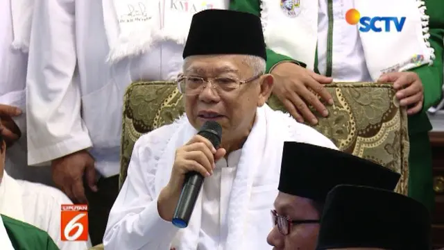 Deklarasi dukungan dibacakan oleh Rais Syuriah NU Tangerang Selatan Tafsir Munir yang diikuti sejumlah perwakilan organisasi.