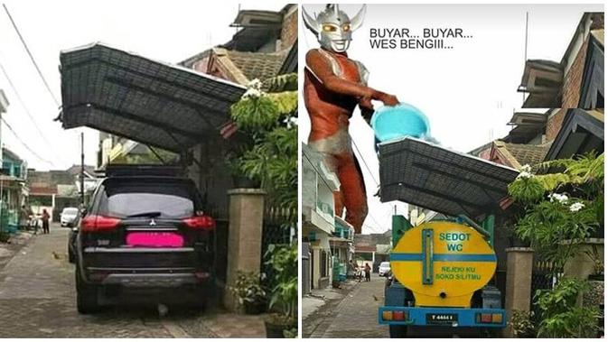 6 Editan Foto Kocak Kanopi  Clara  Gopa  ala Netizen Ini 
