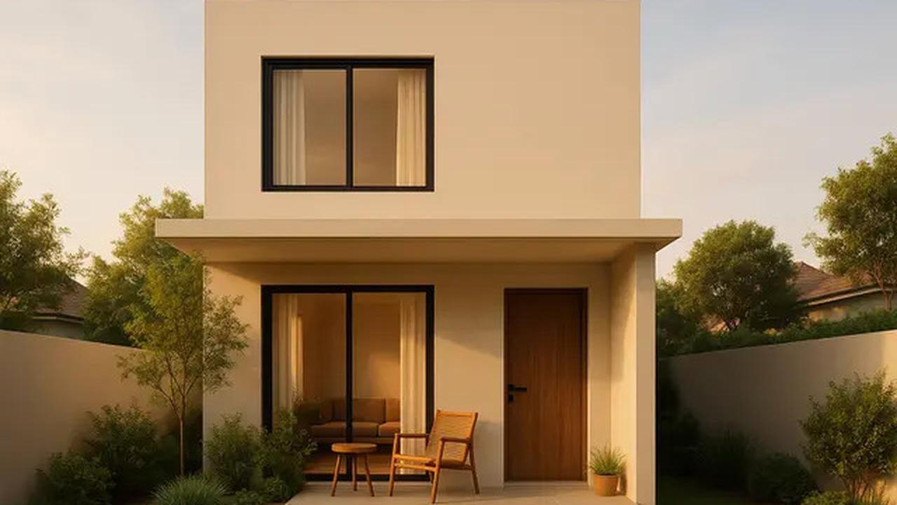 8 Inspirasi Desain Rumah Sederhana 6x8 Meter dengan Teras dan Taman Mini, Referensi Hunian Asri 2025