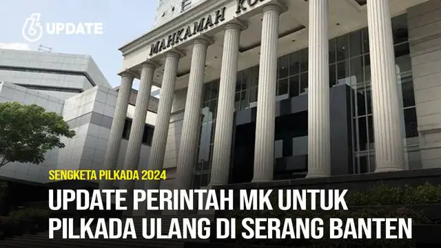 Mahkamah Konstitusi (MK) memutuskan agar Komisi Pemilihan Umum (KPU) Kabupaten Serang melakukan Pemungutan Suara Ulang (PSU) untuk Pilkada Kabupaten Serang 2024. Putusan tersebut dibacakan oleh Ketua MK Suhartoyo dalam agenda pembacaan putusan perkar...
