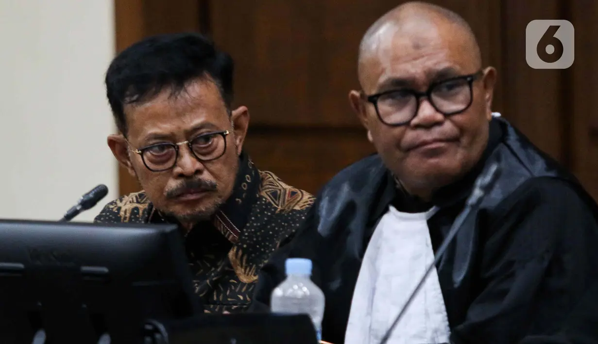 Pada perkara ini, JPU pada KPK menduga mantan Menteri Pertanian, Syahrul Yasin Limpo menerima gratifikasi dan melakukan tindak pemerasan di lingkungan Kementan untuk kepentingan pribadi dan keluarga. (Liputan6.com/Herman Zakharia)