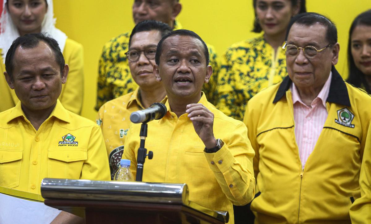 Bahlil Lahadalia umumkan kepengurusan baru Partai Golkar