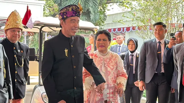 Jokowi Hadiri HUT ke-81 RI di Istana Merdeka
