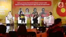Suasana talkshow  "Akses Hukum dan Ekonomi bagi Perempuan dan Anak" dalam Festival 6 di The Dome, Mal Senayan Park, Jakarta Pusat, Sabtu (8/7/2023). (Liputan6.com/Angga Yuniar)