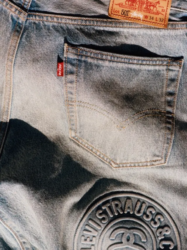 celana jeans 501® Stüssy & Levi’s®