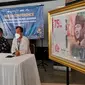 BI Cirebon saat memberi keterangan pers terkait informasi penukaran uang untuk Lebaran tahun 2021. Foto (Liputan6.com / Panji Prayitno)