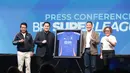 Peluncuran BRI Super League 2026/2027 dihadiri Ketua Umum PSSI Erick Thohir, Direktur Utama PT Bank Rakyat Indonesia (Persero) Tbk (BRI) Hery Gunardi, Direktur Utama I.League Ferry Paulus, dan Director of Emtek Media Harsiwi Ahmad di SCTV Tower, Jakarta, Selasa (1/9/2026). (KLY/Budy Santoso)
