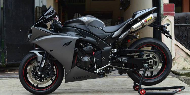 For Sale Yamaha R1 Matte Grey 2013 Full Spec dan Full Acc Etalase Otosia