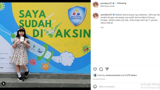 Astrid Tiar (Foto: Instagram/@astridtiar127)