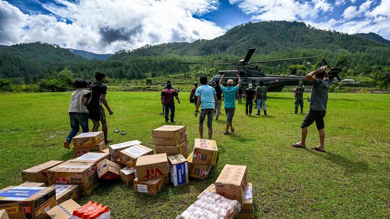 FOTO: Bantuan Udara Dikebut untuk Warga Terdampak Banjir di Aceh